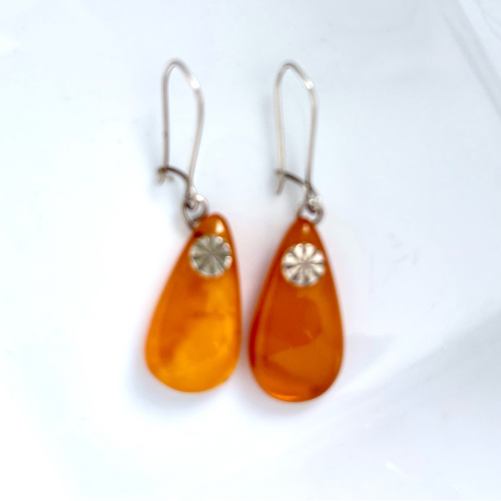 Baltic Amber Teardrop Earrings